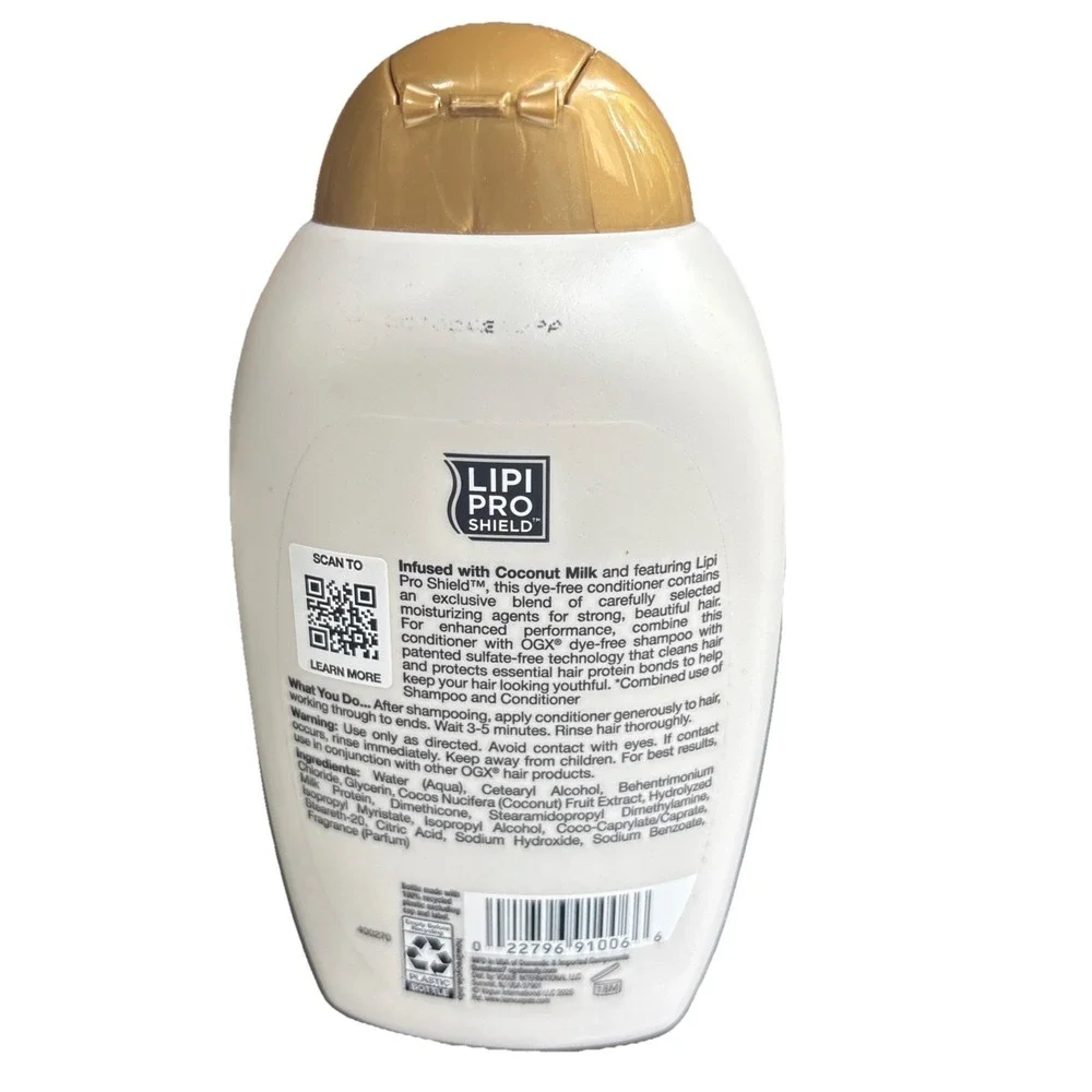 OGX Nourishing‎ Coconut Milk Conditioner Sulfate-Free 385ml Moisturizing
